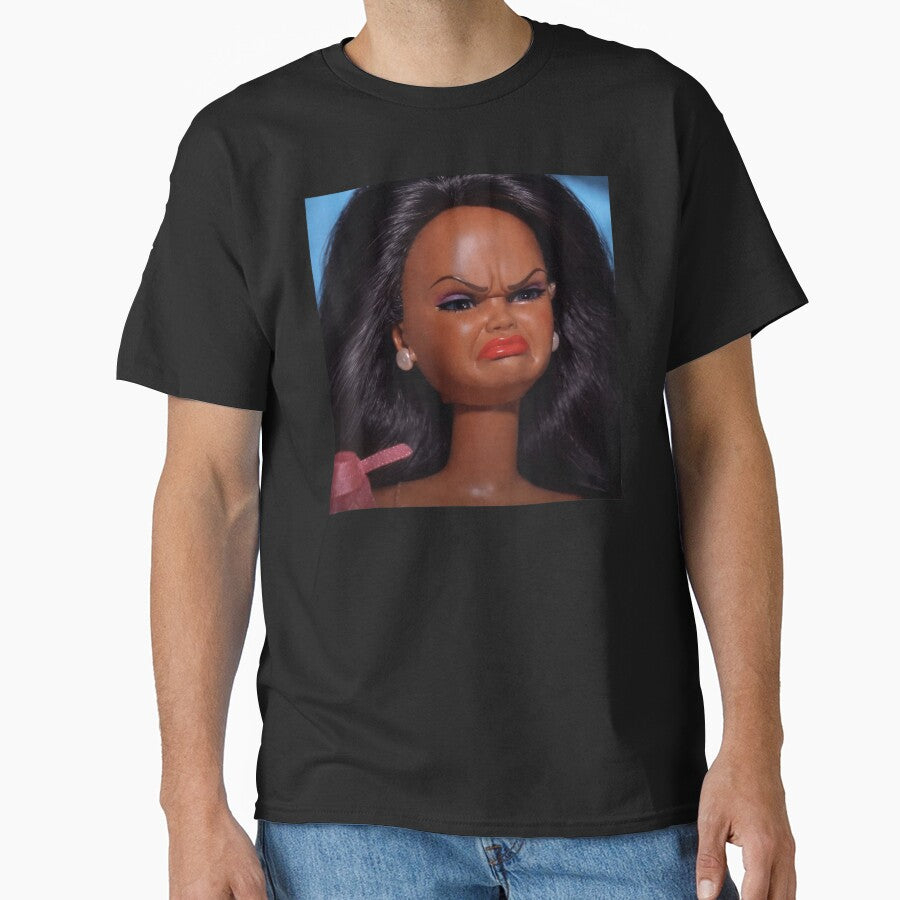 Funny Sassy Grumpy Fashion Doll Face Meme Sarcastic Mood Expression by thecornerhouse