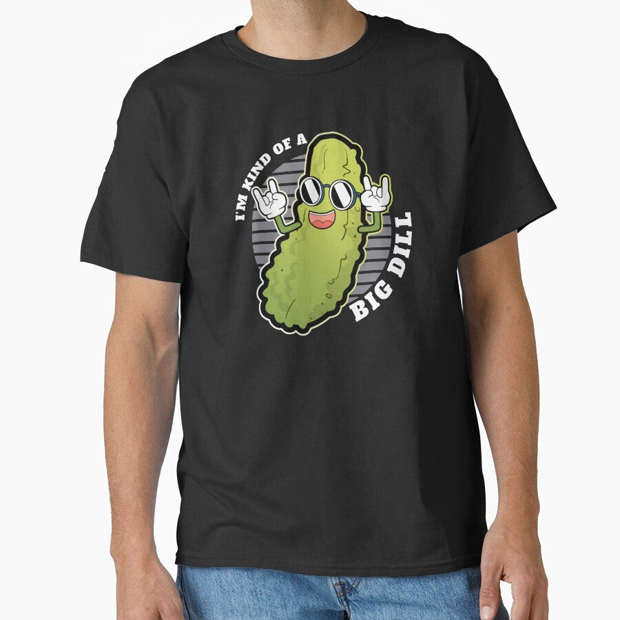 Pickle Fan Pun design - I'm Kinda Bill Dill Joke Tee by Lisbob