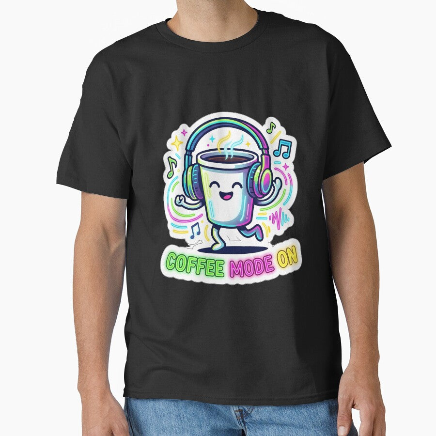 Coffee Mode On - Dancing Coffee Cup Headphones by WowDezign