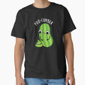 Poo-cumber Funny Cucumber Pun (Dark BG) by punnybone