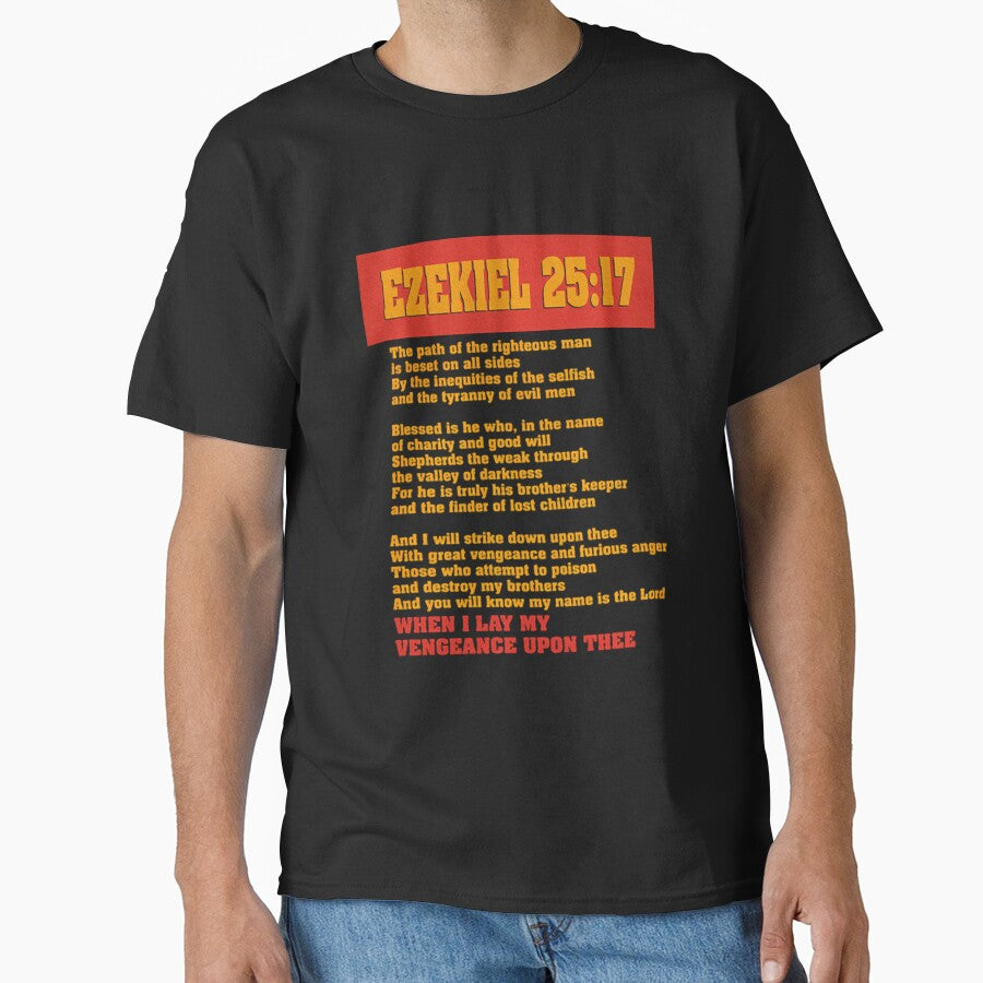 Ezekiel 25:17 Pulp Fiction Sam Jack.son Quote Meme by Siriusian369
