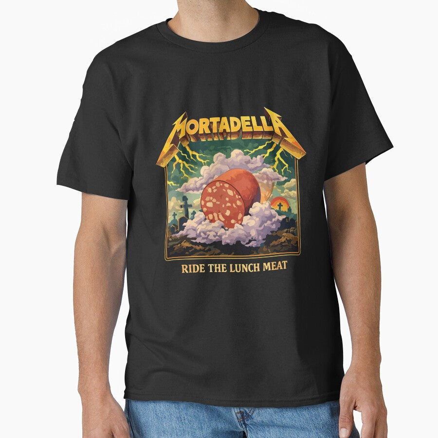 Mortadella Ride The Lunch Meat Funny Italian Food Humor by kiralynstration