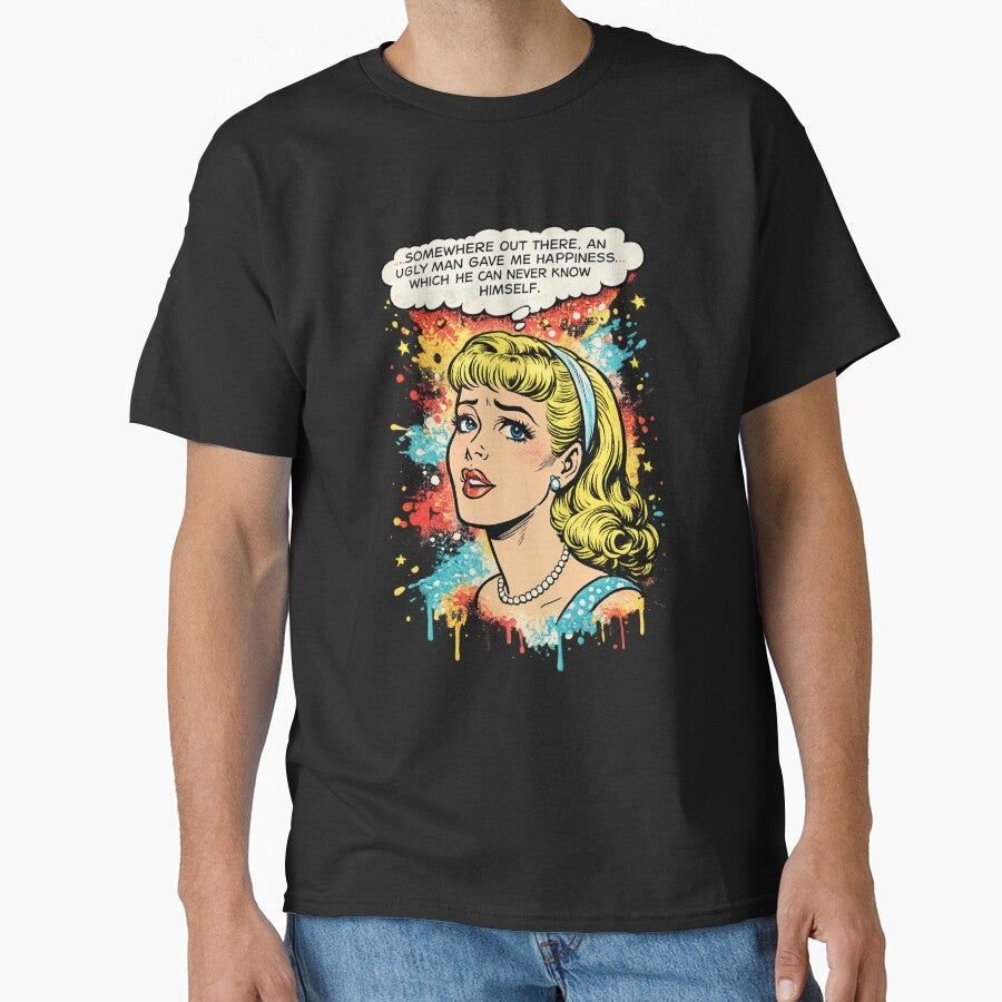 Pop Art Vintage Comic Woman Sad Love Quote for Retro Aesthetic Fans by RickE