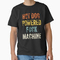 Hot Dog Powered Funny Adult Humor Retro Food Joke Design by kiralynstration