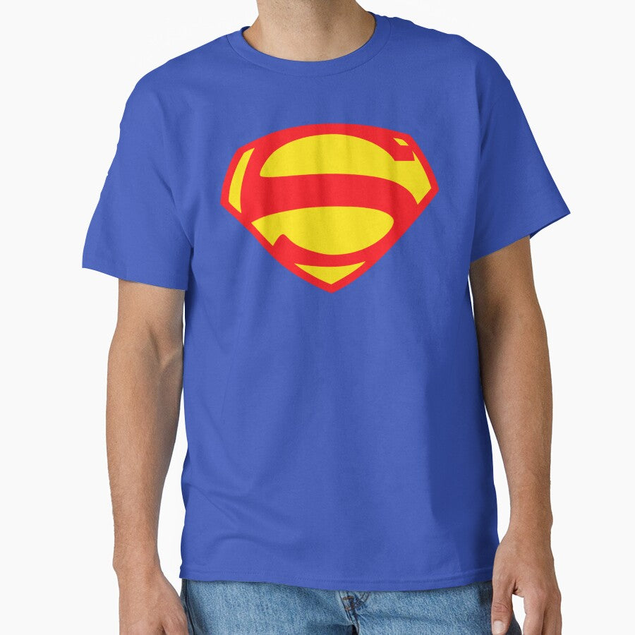 George Reeves Large Vintage Classic Superhero Shield Logo by Imaginary Ink