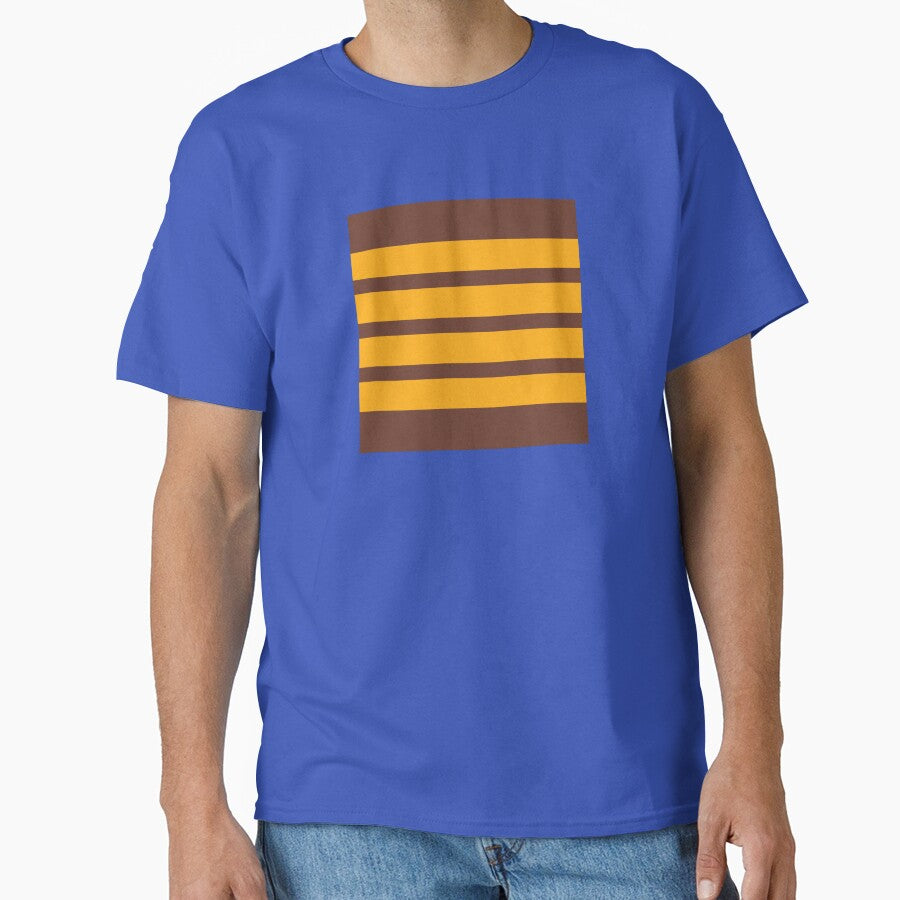Retro vintage color stripes- yellow on brown by TalBright