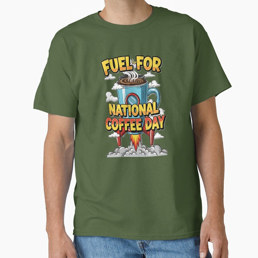National Coffee Day Rocket Illustration by Zen Aura Studio
