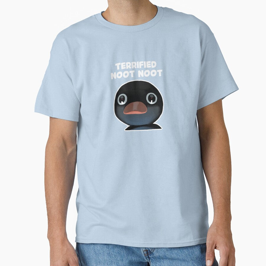Terrified Noot Noot Pingu Meme (Light Blue BG) by FilipeFerreira