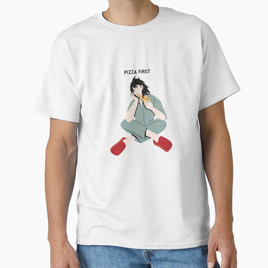 Pizza First – Funny Pizza Lover Design by SumeetCreativeArt