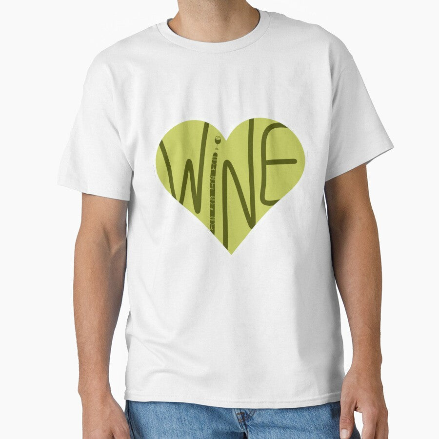 Wine Lover Heart Sticker | Cute Wine Aesthetic Design by ByNiks