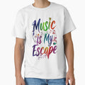 Vibrant Typography: Music Is My Escape by DesigntshirtWB