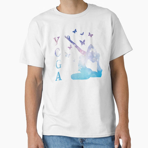 Beautiful Yoga Pose With Butterfly's by ClothingSimple