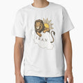 Persian Lion and Sun Over Iran Map – Javid Shah Symbol, Iranian Heritage Design, Shir o Khorshid Art by Mossypixels