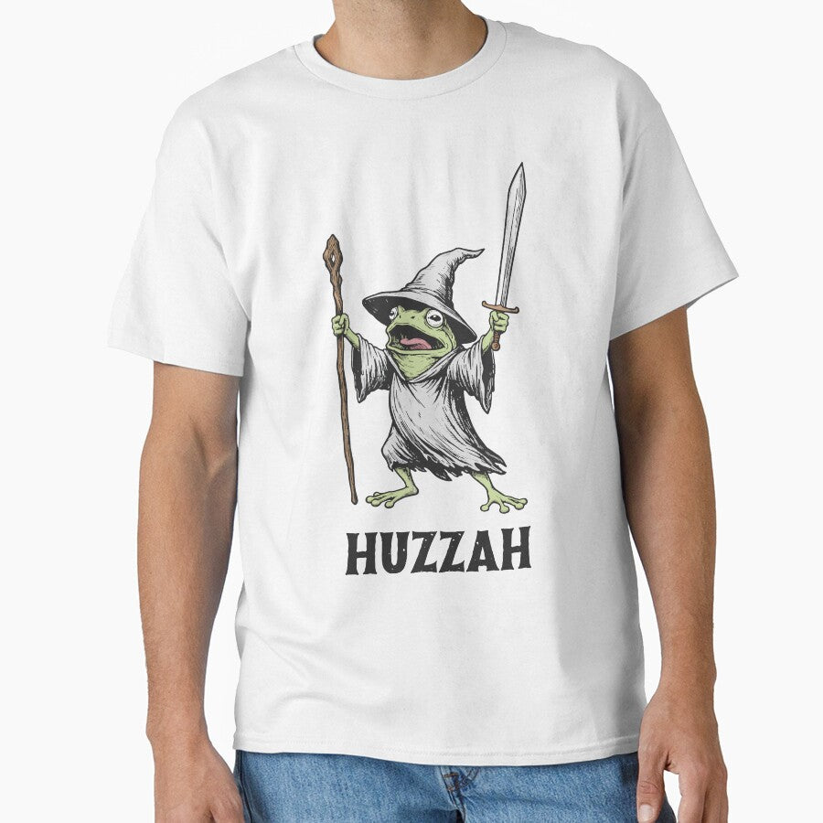 Huzzah Frog Medieval Mage DnD Tabletop Rpg Master Reference by cherrywstore