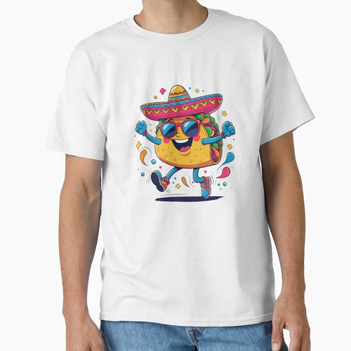 "Funny Dancing Taco with Sombrero – Cute Mexican Food Cartoon by Cgriffin18
