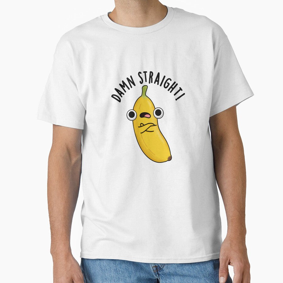 Damn Straight Cute Banana Fruit Pun by punnybone