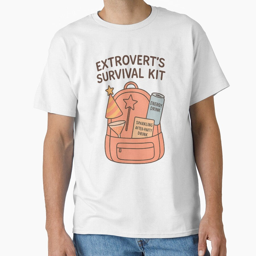 Extrovert Survival Kit – Vibrant Bag Design by WittyUnknown