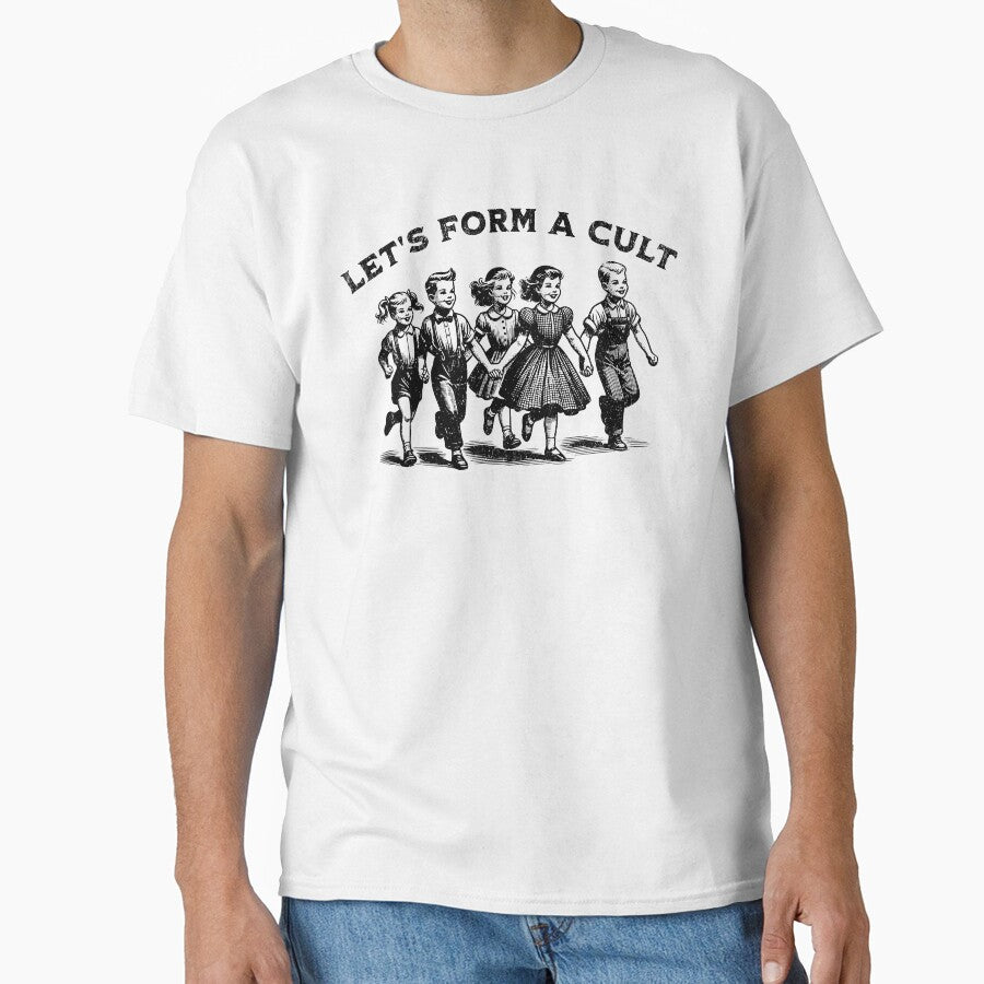 Let's Form A Cult - Funny Retro Dark Humor Satire by SpookshowDesign