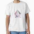 Holographic crystal with floral design reflecting rainbow colors by Creative88Art