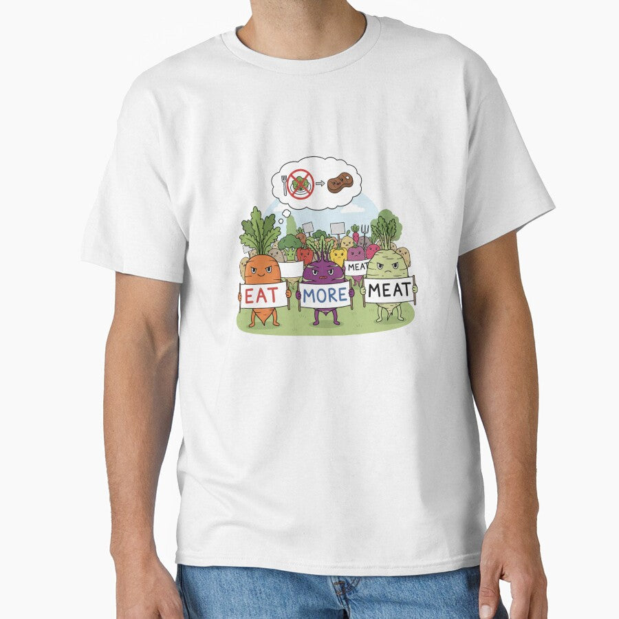 Funny Vegetable Protest Illustration by Fun-and-joy