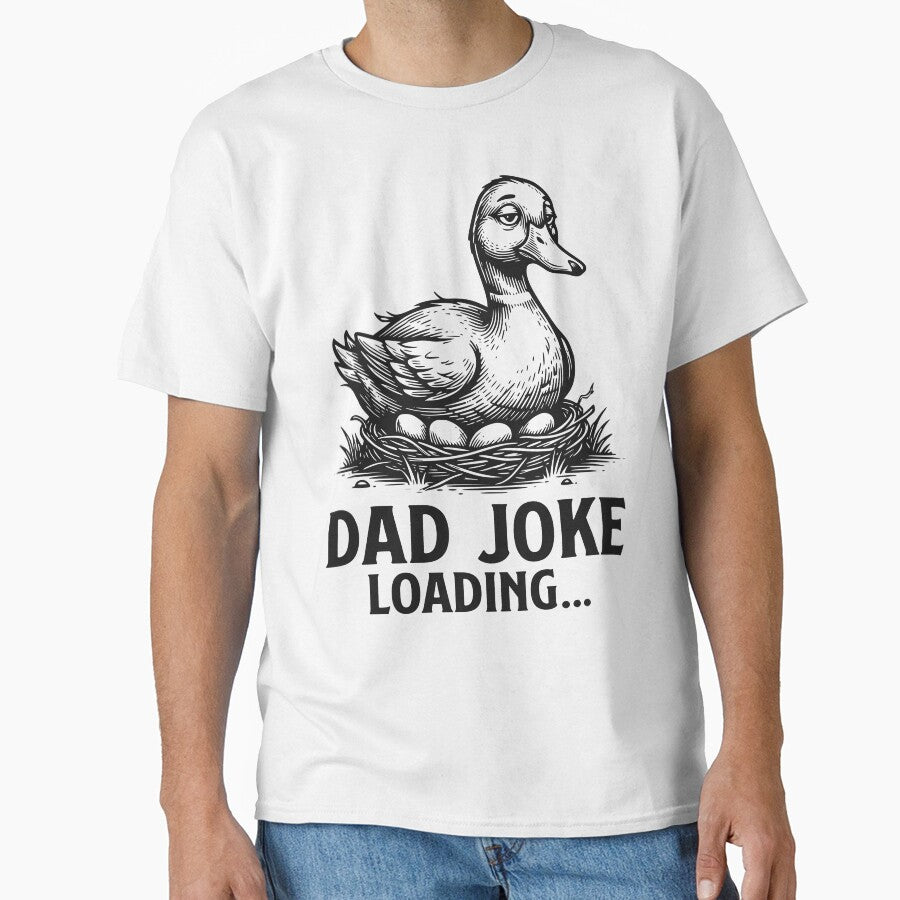 Dad Joke Loading Duck, Funny Father's Day Humor Design by TeeVerse27