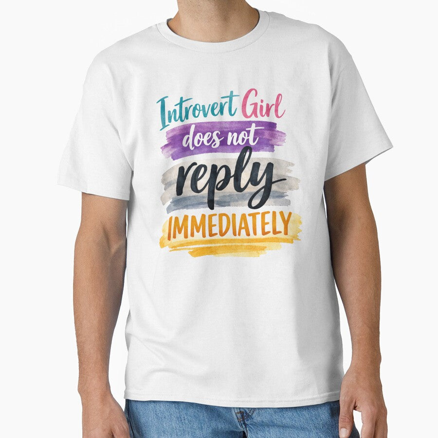 Introvert Girl Does Not Reply Immediately by PamLeeDesign