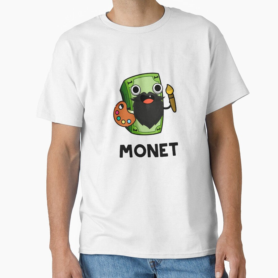 Monet Cute Artist Money Pun by punnybone