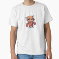 Fun Futuristic Robot Cartoon, Orange and Red by jakeparco