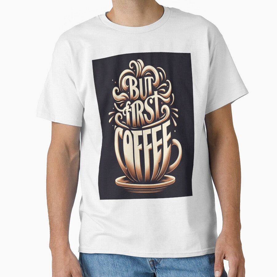 Steaming Cup: But First, Coffee by BB artwork
