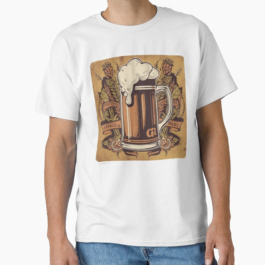 Craft Beer Mug – Bold Vintage Engraving Style Poster by VintageTips