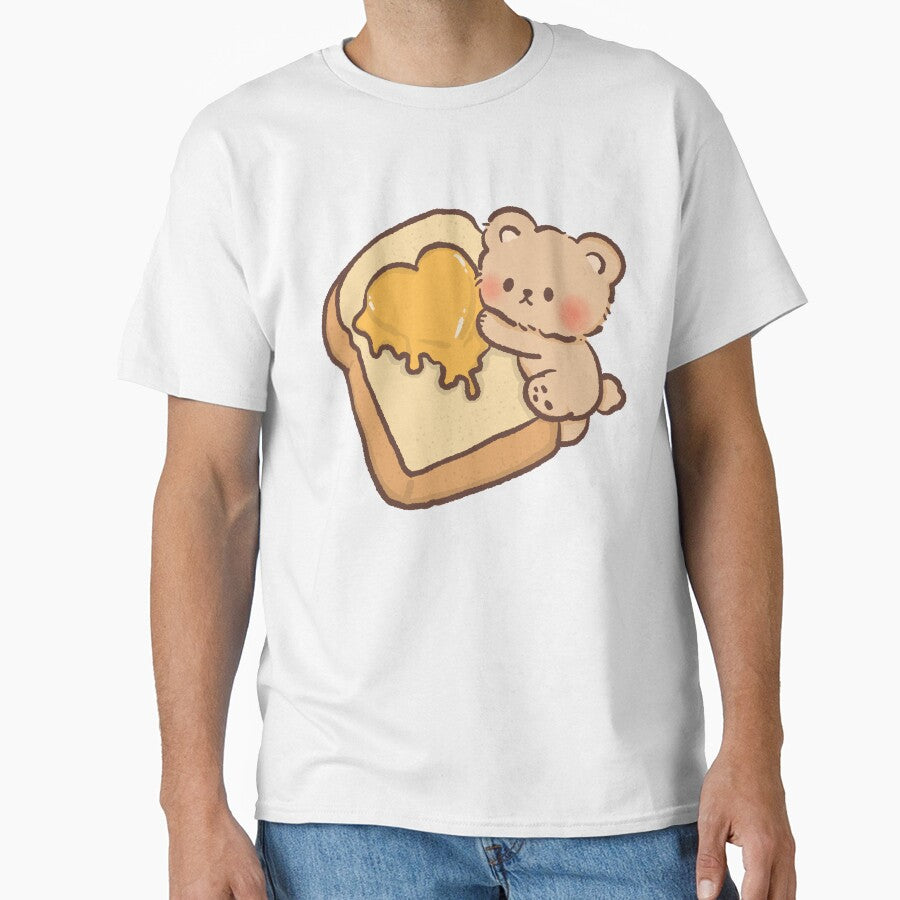 Cute Bear with Butter Toast by NadirJArt