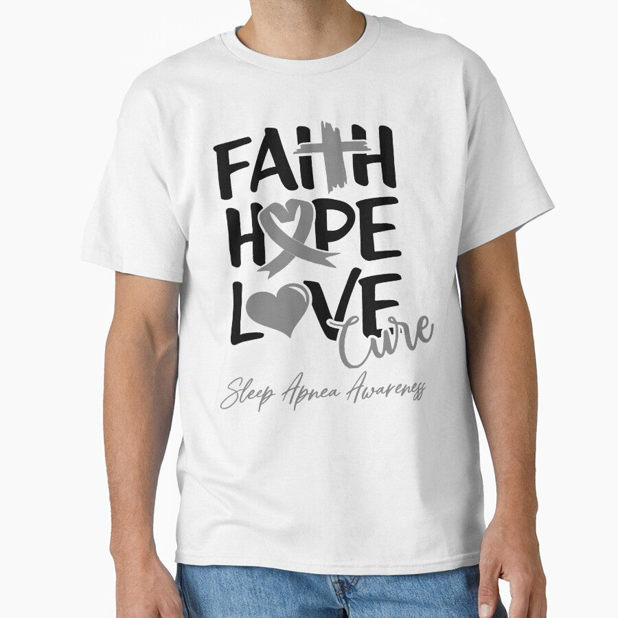 Faith Hope Love Cure Sleep Apnea Awareness by Grooffos