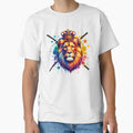Biz graphic design shirt colorful lion head by bizmedia