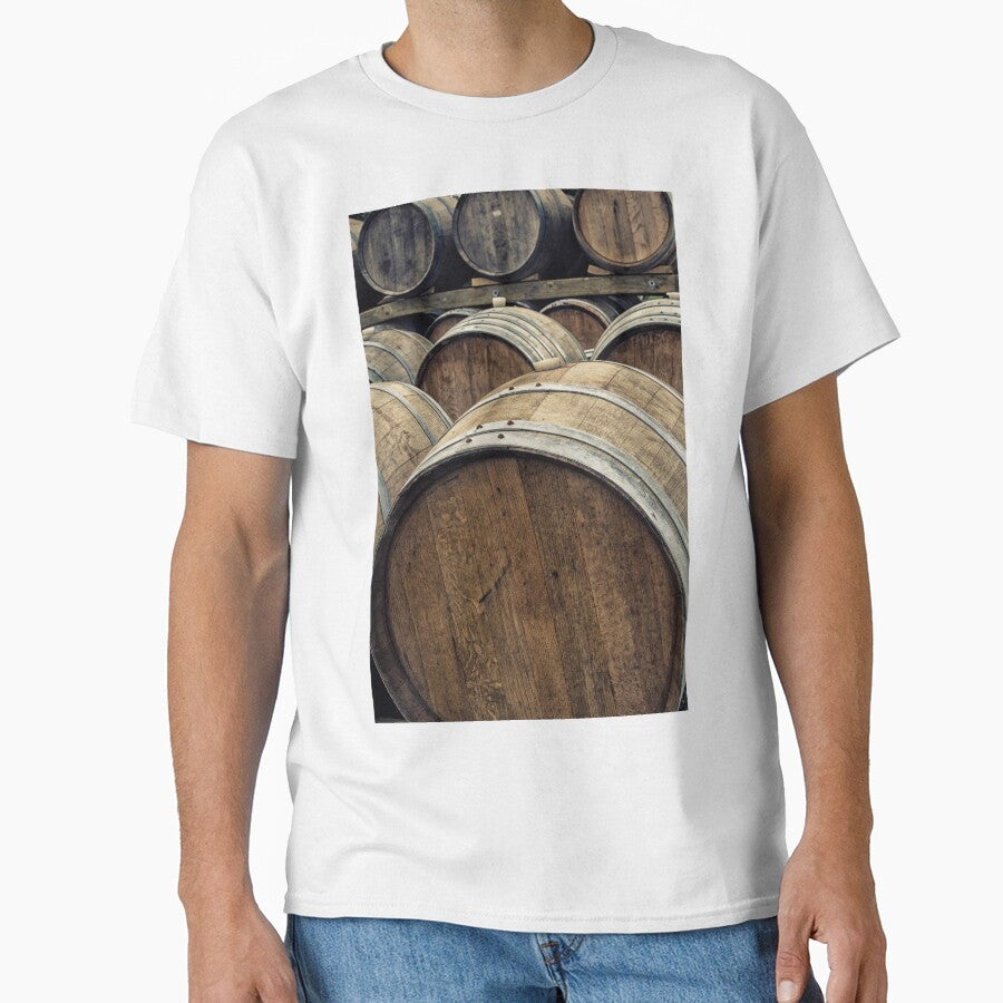 Wooden wine barrels by Photopat