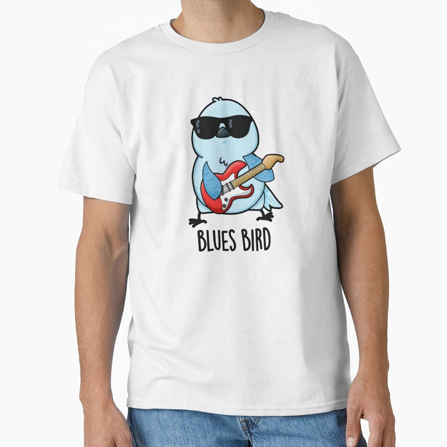 Blues Bird Funny Bluebird Pun by punnybone