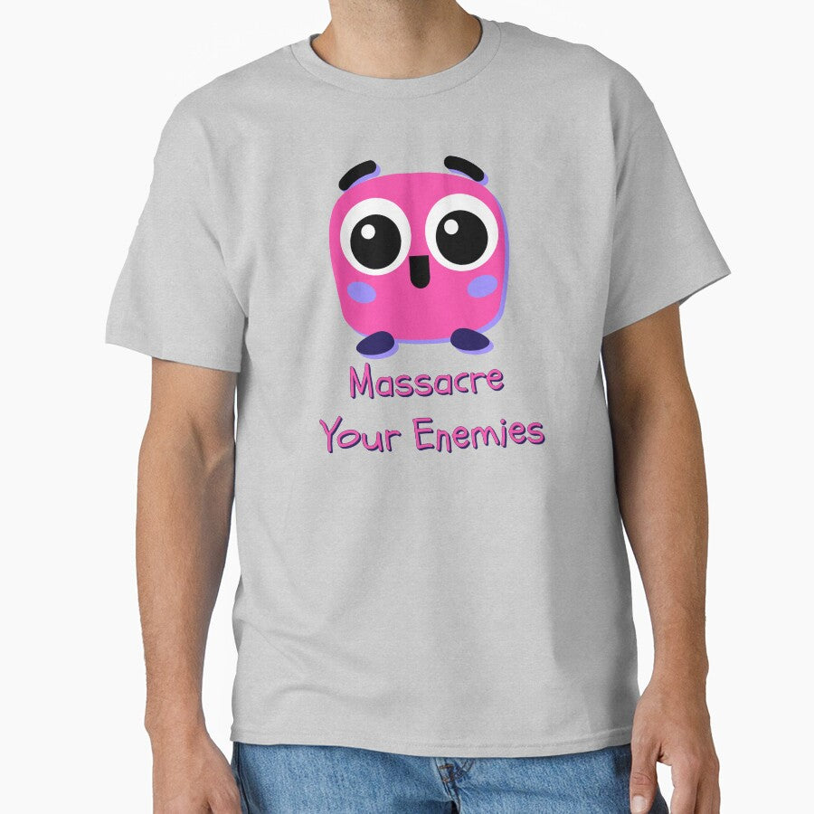 Massacre Your Enemies Cute Cartoon Big Eyes Ironic Design by IronicBGear