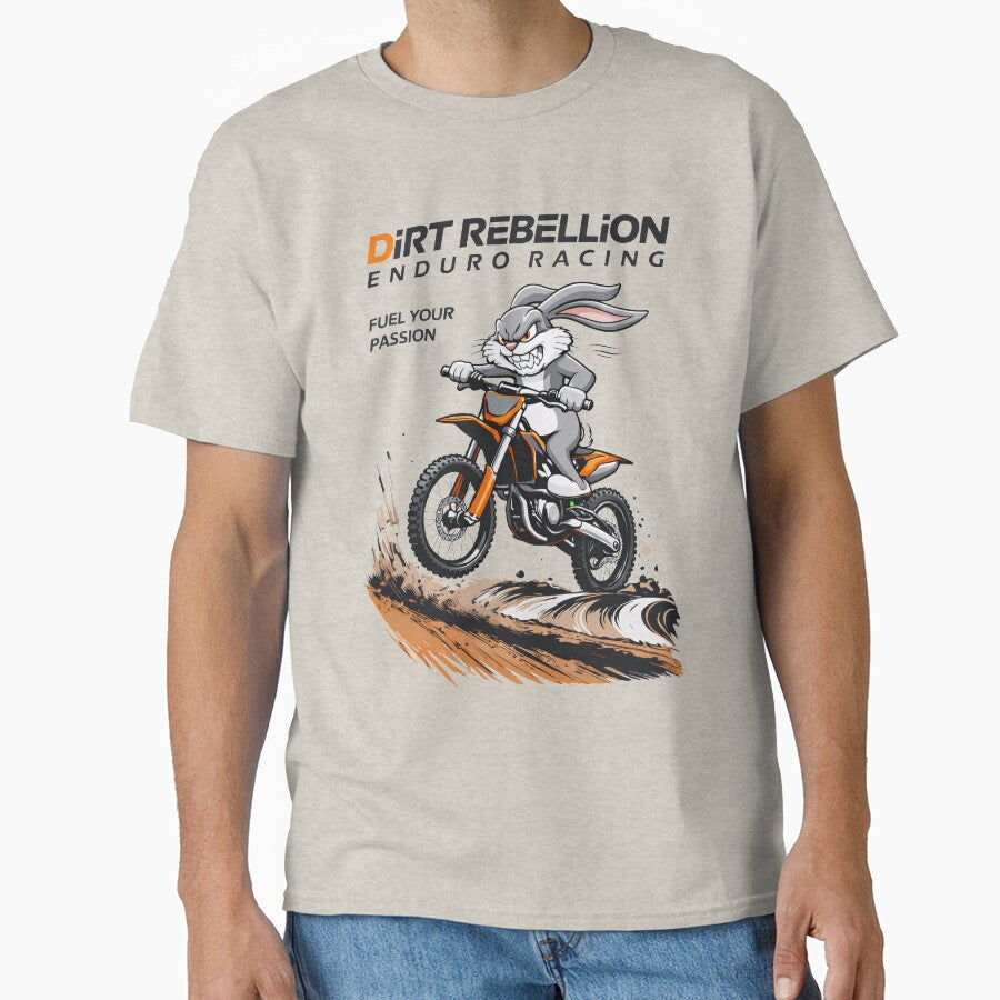 Dirt Rebellion Enduro Racing Crazy Rabbit Motocross by IvoryArtDesign