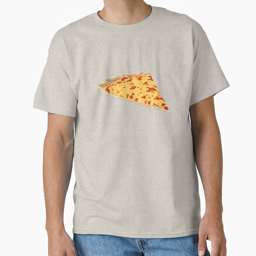 A slice of cheese and tomato pizza illustration by helengarvey