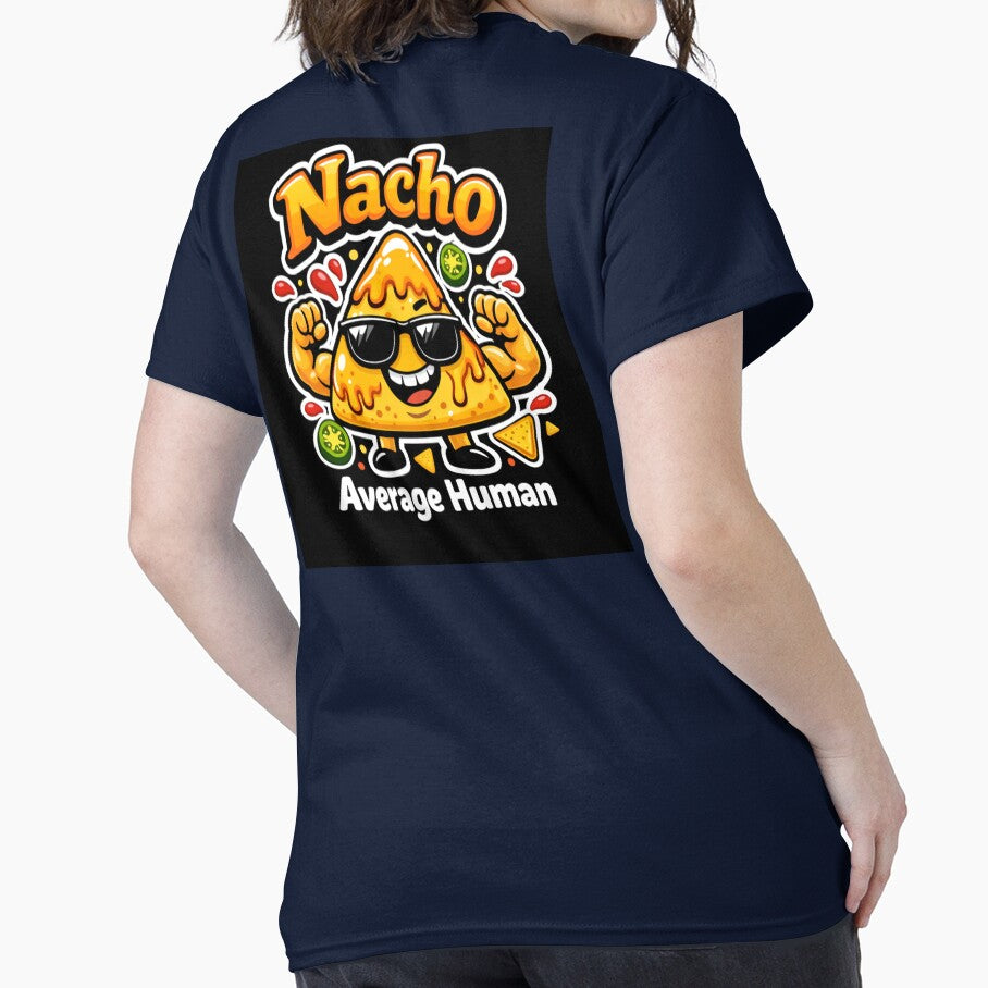 Nacho Average Human – Funny Nacho Pun Food Humor Design by rushaib