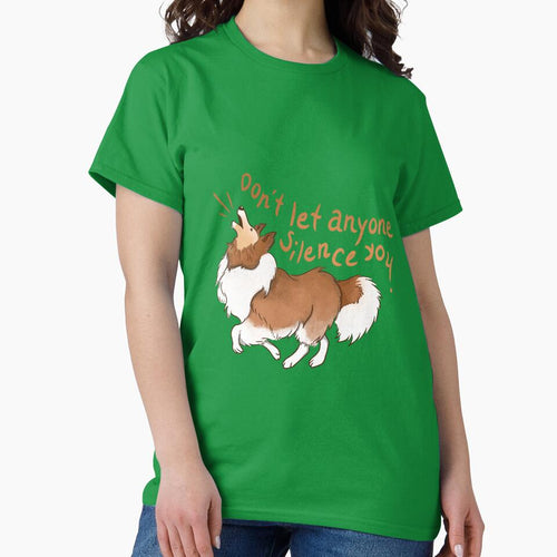 Barking Sheltie ( shetland sheepdog ) Don't let anyone silence you by Olga Osinovsky