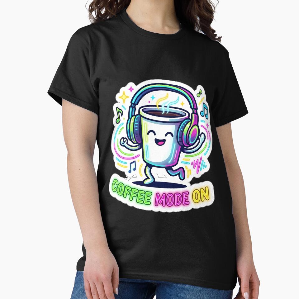 Coffee Mode On - Dancing Coffee Cup Headphones by WowDezign