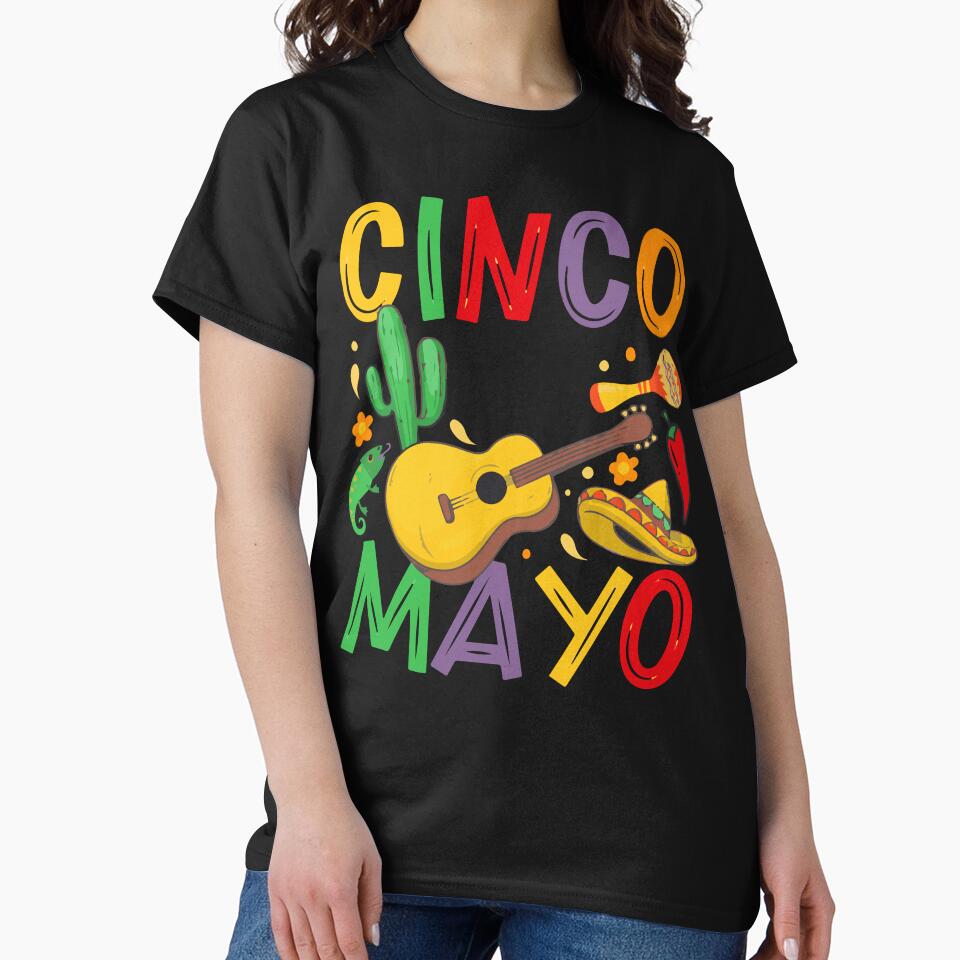 Cinco De Mayo Long Sleeve T-Shirt by Mega Foo