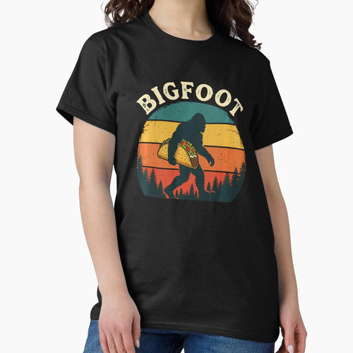 Bigfoot Taco Retro Sunset by irifine