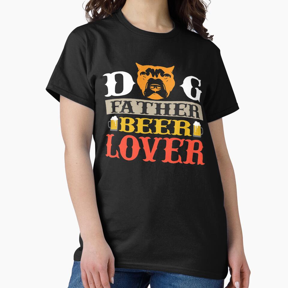 dog father beer lover by caphatshirt
