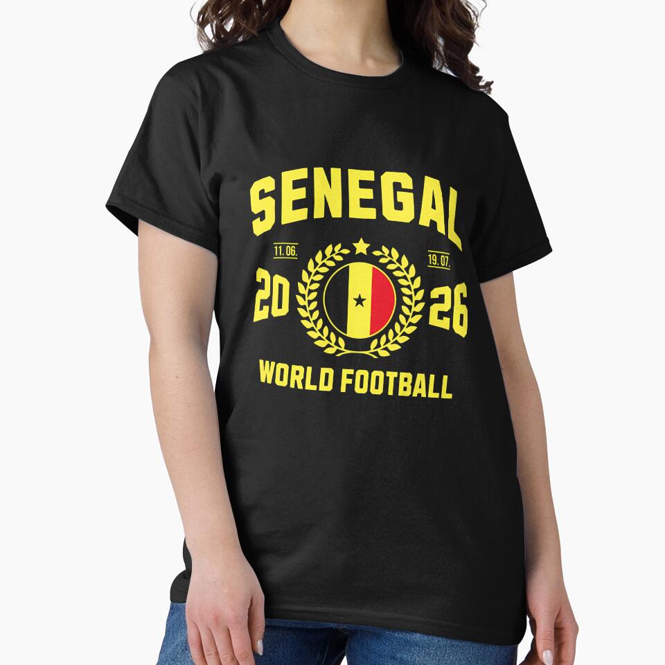 Senegal Football Supporter 2026 Badge Design T-Shirt_84075951 by RKdrawings