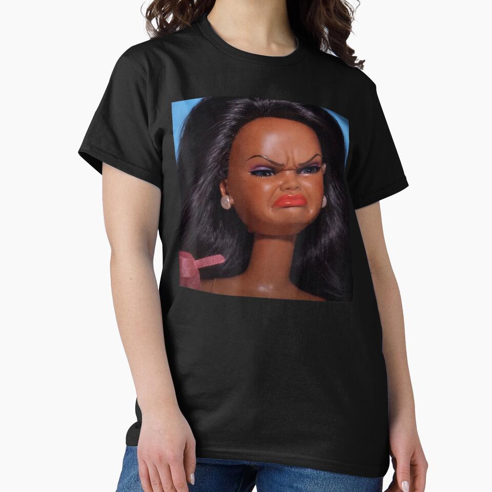 Funny Sassy Grumpy Fashion Doll Face Meme Sarcastic Mood Expression by thecornerhouse