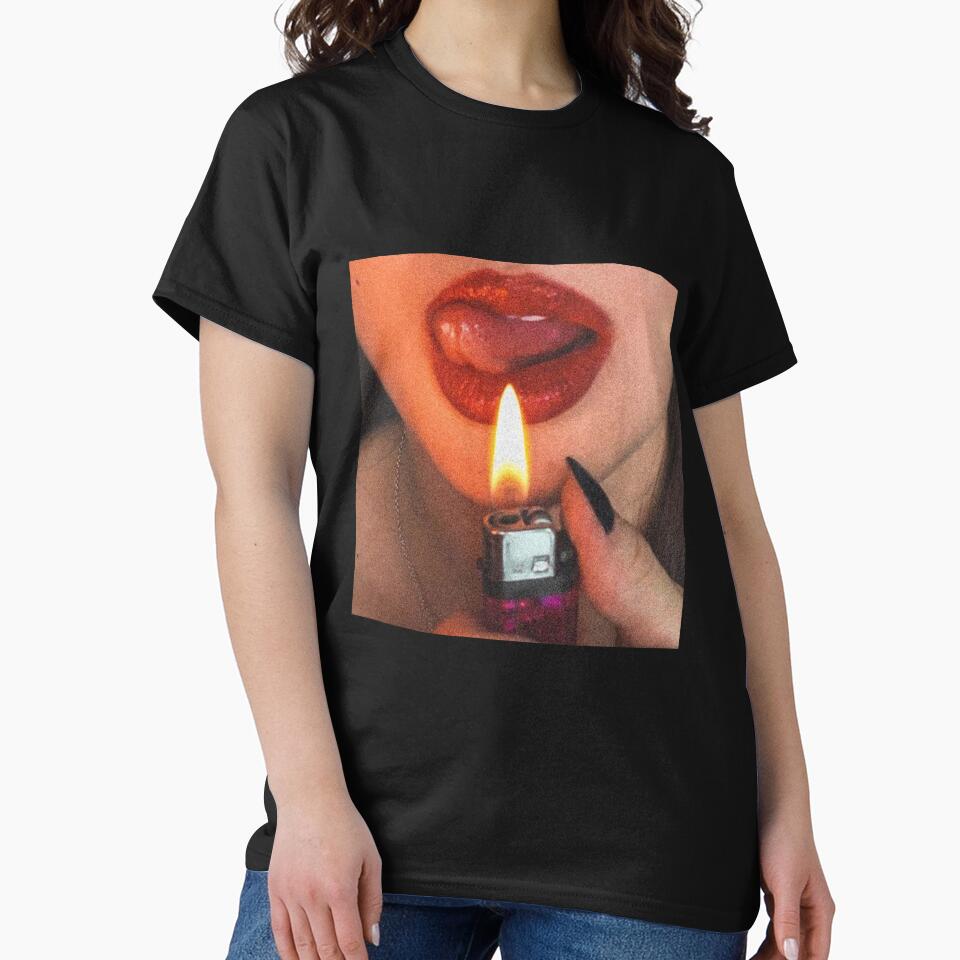 Grainy Photo Vintage Bad Bitch Lighter Aesthetic by vibeytees