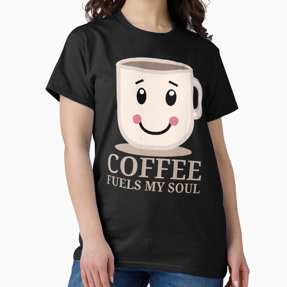 Coffee Fuels My Soul - Funny Coffee Cup Coffee Lover Mug Quote by Sunserize Designs