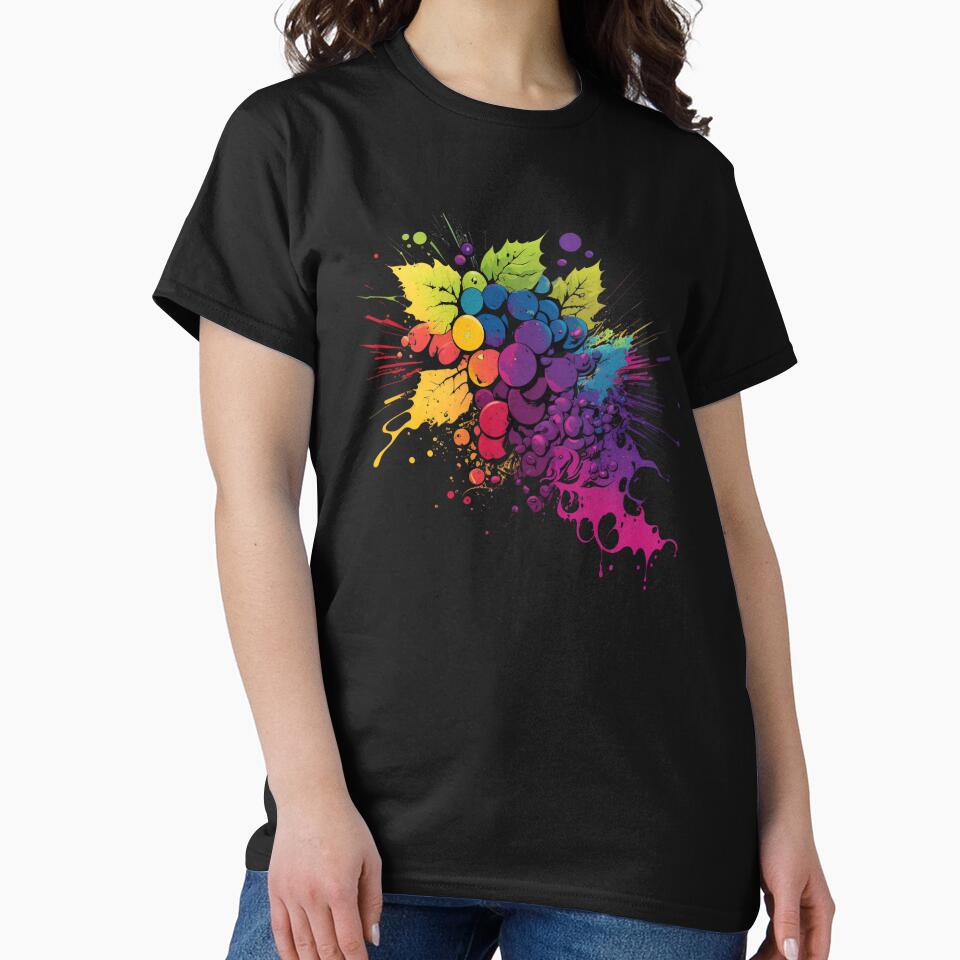 Grape Picture Pop Art Wine by Alper Billik