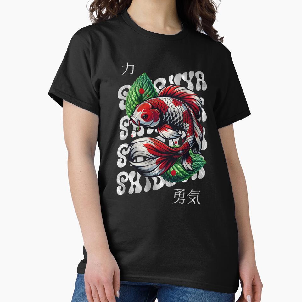 Japanese Koi Fish Streetwear Tokyo Shibuya Style Graphic by GCteez
